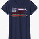 Patriotic Red White Blue USA Flag Jet Planes Mens Womens Kid T-Shirt, Size 4XL