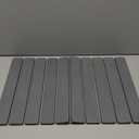 Roll-Up Stone Mat - Premium Diatomaceous Earth Dish Drying Rack, Water Absorbent Roll-Out Dish Drying Mat for Kitchen Countertops, Eco-Friendly, Quick-Dry Surface Light Grey