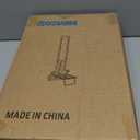 Small Folding Luggage Cart, Lightweight Aluminum Portable Hand Truck with 2 Elastic Straps & 2 Wheels, Adjustable Height for Travel, Moving, Office & Shopping, Easy to Store, 80 lbs Capacity