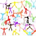 Jerify 20 Pcs Easter Magnetic Travel Toys Magnetic Cute Man Refrigerator Magnet People Colorful Fridge Toy Humanoid Fun Magnet Toy Easter Basket Stuffer for Adult Craft(10 Colors)