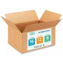 Medium Shipping & Moving Boxes 16 x 12 x 8 inches (5-Pack) - Extra Strength 200 lb vs Regular - USA-Made Corrugated Packing Boxes for Moving - Cardboard Packing Box for USPS, FedEx by IDL Packaging