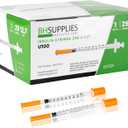 BH Supplies Insulin Syringes U-100 29G 1ml/cc 1/2" (12.7mm) Pack of 100 Pcs