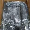 Furologee Clothes Racks for Hanging Clothes, Portable Rolling Garment Rack, Sturdy Metal Freestanding Cloths Racks with Wheels, Double Rods Wardrobe Rack for Bedroom Laundry Living Room (Black)