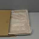 MAONAME Wood Serving Tray, Farmhouse Wooden Tray for Coffee Table, Rustic Rectangle Trays with Beads, Washed White Decorative Trays for Living Room, Kitchen, 15.7" X 11.8" X 1.57"