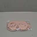 Alaska Bear Natural Silk Sleep Eye Mask Pink, Back Black for Blackout