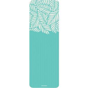 Retrospec Solana Yoga Mat 1" Thick w/Nylon Strap for Men & Women - Non Slip Exercise Mat for Home Yoga, Pilates, Stretching, Floor & Fitness Workouts - Blue Lagoon