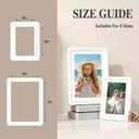 2 x White 5x7 Picture Frame,1 Pack, Fits 5x7 Photo or 4x6 with Mat, Acrylic Front & Durable ABS Frame, Shatterproof UV-Resistant Tabletop Display, Vertical/Horizontal Home Dcor Frame