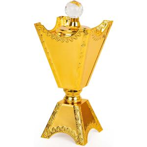 Large Gold Incense Burner Holder, Bakhoor Frankincense Charcoal Censer Resin Stand, Ideal for Aromatherapy Yoga Spa, Home Christian Church Decor 9.43"