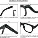 3 Pack Oversized Reading Glasses for Women Men with round Frame Fashion Blue Light Blocking Computer Readers (1.5, Black/Brown Leopard/Grey Leopard)