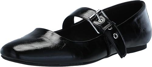 DV Dolce Vita Women's Mellie Ballet Flat (Black Patent, 9.5).0