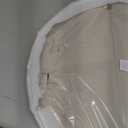 25" x 25" high-end Light Luxury Leather Round Oversized Service Tray, Ottoman TrayCoffee Tray, Food Tray, Family Dinner, Out-of-House Picnic, Party Essential Tray (25 inch Beige)