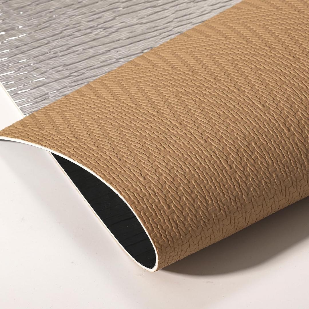Haimin Wall Panels Peel and Stick 10 Pieces 23.6x11.8in (19.4 Sq. Ft. Coverage) Lightweight Backsplash Textured Grasscloth Look Self-Adhesive Tile Ideal for Kitchen Bathrooms Living Rooms Bedrooms