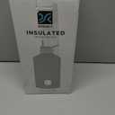 1 Gallon Water Bottle Insulated | Thickened Stainless Steel Vacuum Metal Water Jug | Portable Sports Large for Gym and Hiking with Straw, Carrier Bag, Handle Strap | BPA-Free 128 oz (Advanced Black)