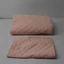 ClevaHome Twin Quilt Set for Sandy Brown Bedspreads, Ultra Soft Lightweight Coverlet, Modern Diamond Pattern Quilt for All Seasons – 2 Piece Set (1 Quilt, 1 Pillow Sham)