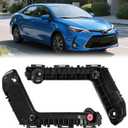 52115-02350 52116-02330 Front Bumper Bracket for Toyota Corolla 2017-2019,Car Pair Left Right Front Bumper Bracket Beam Mount Support Grille Guide Bracket Retainer Replace TO1043131 TO1042131
