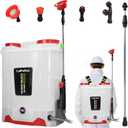 RexLeLXB 5.3Gal Battery Powered Backpack Sprayer Compatible with Milwaukee for M18 18V Battery, Electric Backpack Sprayer with 4 Nozzles, 0-100 PSI Adjustable Pressure for Weeding, Spraying&Cleaning