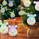 Cinrobiye 12 Pcs DIY Christmas Booze Balls,Make Your Own Christmas Ball Hanging Ornaments Clear Plastic Xmas Fillable Booze for Xmas Tree Home Holiday Wedding Party Decoration (Pink)