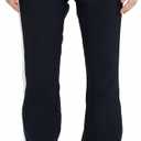 Ski Pants for Women Snow Fleece Lined Snowboard Soft Shell Slim Fit Fitted Waterproof Windproof Warm (Large, Black)