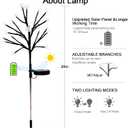 Solar Garden Lights Garden Decor, Solar Flowers Outdoor Decorative,2Pack 40LED Fairy Solar Lights Outdoor Waterproof Outside Yard,Patio,Pathway Decorations,Gardening Gifts for Women Mom