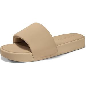 Coutgo Womens Platform Slide Sandals Comfortable Open Toe Slippers Slip On Summer Beach Shoes 8