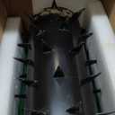 Rolling Lawn Aerator, Heavy Duty Push Spike Aeration Tool Up to 55 lbs, Manual Rotary Grass Aerator for Garden and Yard Use