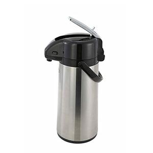 Winco Glass Lined Airpot, 2.2-Liter, Lever Top