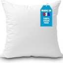 Foamily Throw Pillow Insert 26 x 26 inch Hypoallergenic Made in USA Euro Sham 100% Virgin Fiber Bed, Sofa, Couch Decorative Indoor Pillows