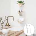 3 Tier Macrame Hanging Fruit Basket, Boho Vegetable Holder for Kitchen Food Storage with Hook, Bohemian Cotton Produce Multi Organizer, Plant Hanger Decor for Home Living Room Women Christmas Gift