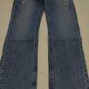 GAP Women's High Rise Straight Fit Denim Jeans (24 Regular, Medium Hert Destroy)