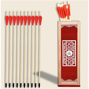 Pitch-pot Arrows Game, Touhu Chinese Traditional Game, Wooden Pot Sets with Rubber Arrows for Adults, Annual Meeting and Team Building on Yard (Blessing)