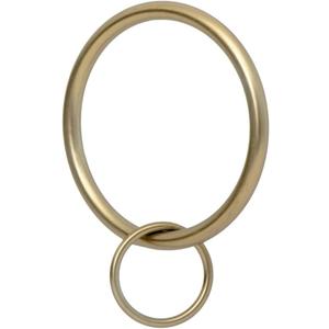Ivilon Drapery Eyelet Curtain Rings - 2" Ring Loop for Hook Pins, Set of 14 - Warm Gold