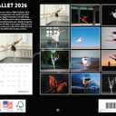 Ballet Calendar 2026 Monthly Wall Ballerina Gifts Calender 12 Month | American Made In The USA