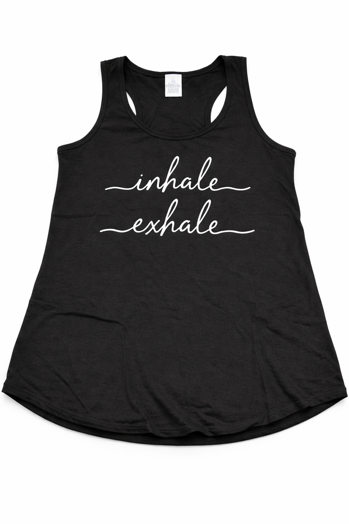 Womens Yoga Meditation Inhale Exhale Spiritual Buddhism Yogi Gift Tank Top Small