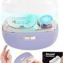Electric Nail Clipper Upgraded 3 in 1 Automatic - with Polishing, Dust Storage & LED Light, Nail File Toenail Trimmer, Gifts for Women Men Mom Her Him Kids Adults Senior Baby Teacher Students