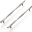 Ravinte 10 Pack 11-3/10 Inch Cabinet Handles Brushed Nickel Stainless Steel Cabinet Handles Kitchen Cupboard Pulls 8-13/16" Hole Center