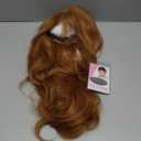 Esmee Long Wavy Strawberry Blonde with Fringe Wigs for Women Natural Synthetic Heat Resistant Hair Curly Wig for Party Daily Use