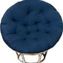 Papasan Chair Cushion, 52 inch Papasan Cushion, Round Leisure Papasan Seat Cushion (Blue)