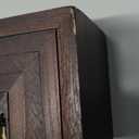 SRIWATANA Floating Shelves for Wall, Wall Shelves for Bathroom, Bedroom, Living Room, Kitchen, Office, Wood Shelves for Home Decor Set of 5 (Dark Walnut)