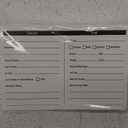 RXBC2011 105 Pack Pet Grooming Information Cards Dog Cat Grooming Customer Information Card Groomer Client Record Clip Cards