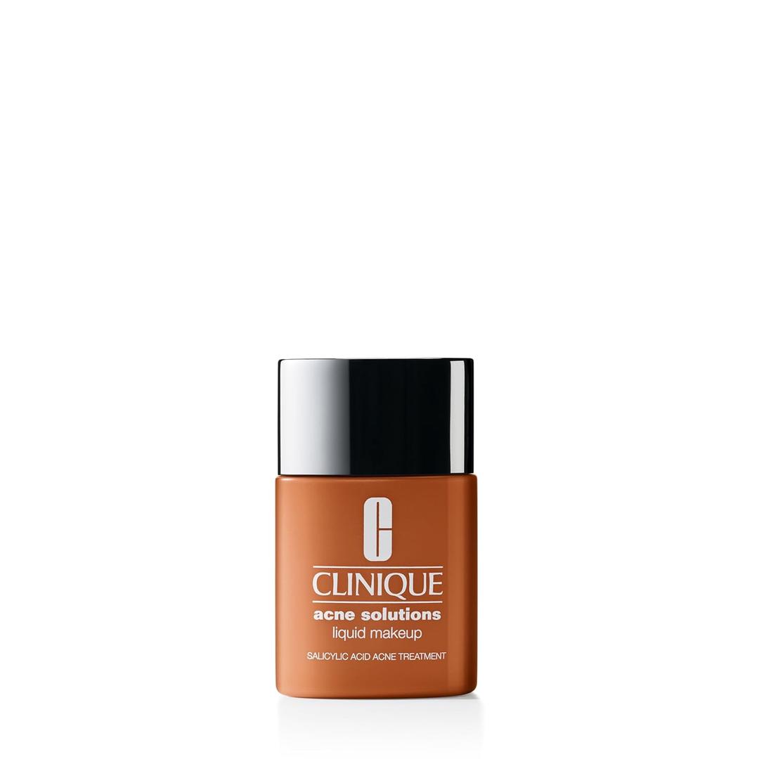 Clinique Acne Solutions Liquid Foundation Makeup With Salicylic Acid For Dry Combination to Oily Skin Types | Medium Coverage, Natural Matte Finish (AT Mocha WN 115.5)