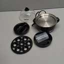 Chefman Egg-Maker Rapid Poacher, Food & Vegetable Steamer, Quickly Makes Up to 6, Hard, Medium or Soft Boiled, Poaching/Omelet Tray Included, Ready Signal, BPA-Free, BLACK