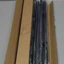 Curtain Rods for Windows 16-116 inch,3/4 inch Heavy Duty Adjustable Decorative Curtain Rod with Modern Finials,Window Rods for Bedroom, Living Room,Patio and Kitchen (Black)