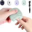 Electric Nail Clipper, USB Rechargeable Automatic Baby & Adult Fingernail Trimmer, Compact, Stainless Steel, Green