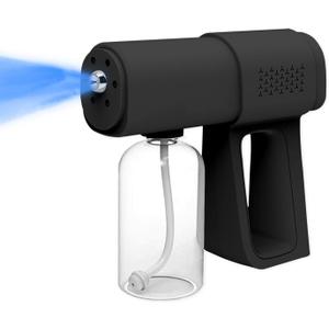 Atomizer Sprayer Professional 380ml Nano Sprayer Gun | Rechargeable ULV Atomizer & Portable Spray Mister with Blue Light - All-Purpose Touchless Deep Cleaning