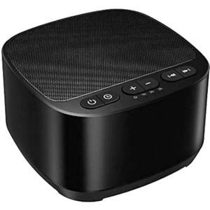 Magicteam Sleep Sound White Noise Machine with 40 Natural Soothing Sounds and Memory Function 32 Levels of Volume Powered by AC or USB and Sleep Timer Sound Therapy for Baby Kids Adults (B-Black)