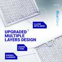 BlueStars Ultra Durable WB06X10309 WB06X10359 ME17R7021ES AA Microwave Grease Filter Replacement 7.64 x 5.12 - For G.E LG Kenmore Over-the-range Vent Hood Microwaves ME21R7051SS - 5 Packs