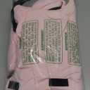 SUNFURA Dog Coat, XXL Dog Jacket Winter with Harness Built in, Waterproof Pet Snow Jacket with Furry Collar for Chilly Day, Reflective Fleece Snowsuit for Extra Large Dogs, Pink 2XL