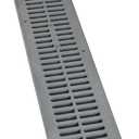 NDS 241-1 Spee-D Channel Drain Grate, Plastic, 4-1/8-Inch wide X 2-Feet long, for Driveways, Patios, Pool Decks and Commercial Areas, Gray
