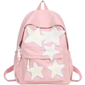 Women's Cute Star Laptop Backpack Y2K Kawaii Fashion Daypack