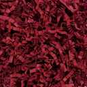 Tisspoms 1LB Deep Red Crinkle Cut Paper Shred Filler, Paper Shreds for Basket Fillers, Birthday, Gift Wrapping, Anniversary, Wedding, Halloween, Valentine's Day, Christmas Gift Decor Party Filler